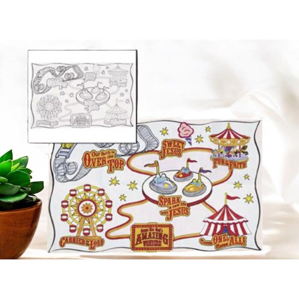 Color Your Own over The Top Classroom Mural Bible Homeschool Christian‎ Camp